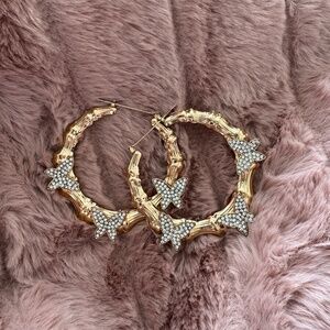 Gold Butterfly Earrings